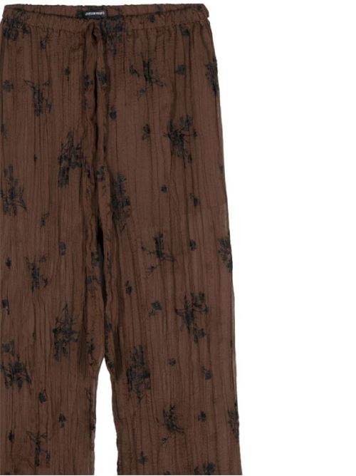 Cedar brown chiffon trousers Sabina Musayev | P50145160